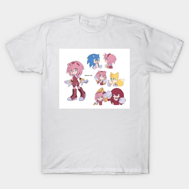 Amy Rose T-Shirt by hallstheien